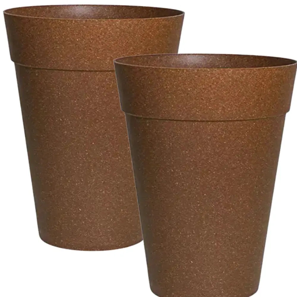 Buy Harshdeep Premium Rome Eco (Earthen Brown) – Planter "Set of 2" Online at Lalitenterprise