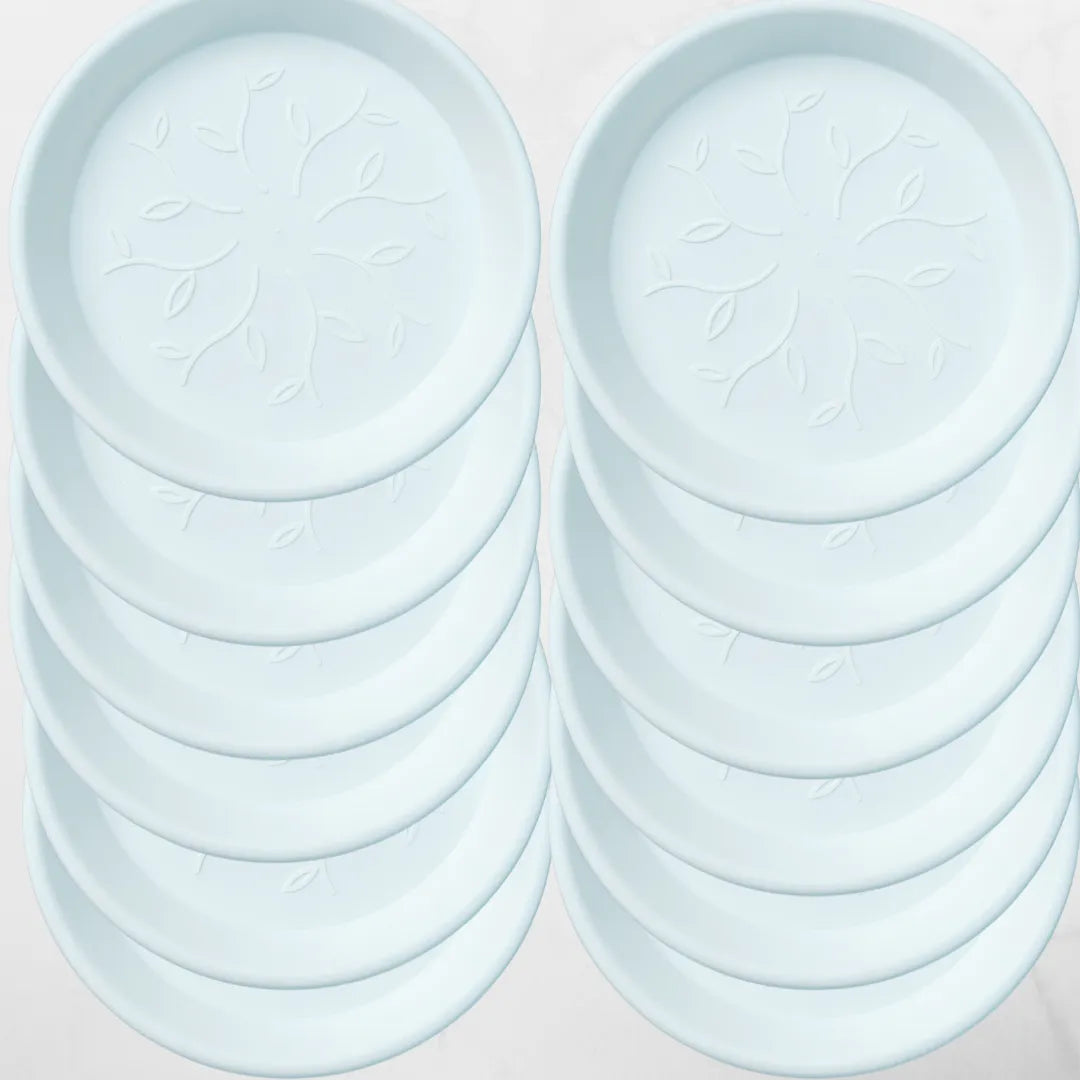 Buy Harshdeep Premium Plastic Tray (20"Inch) White "Set of 12" Online at Lalitenterprise