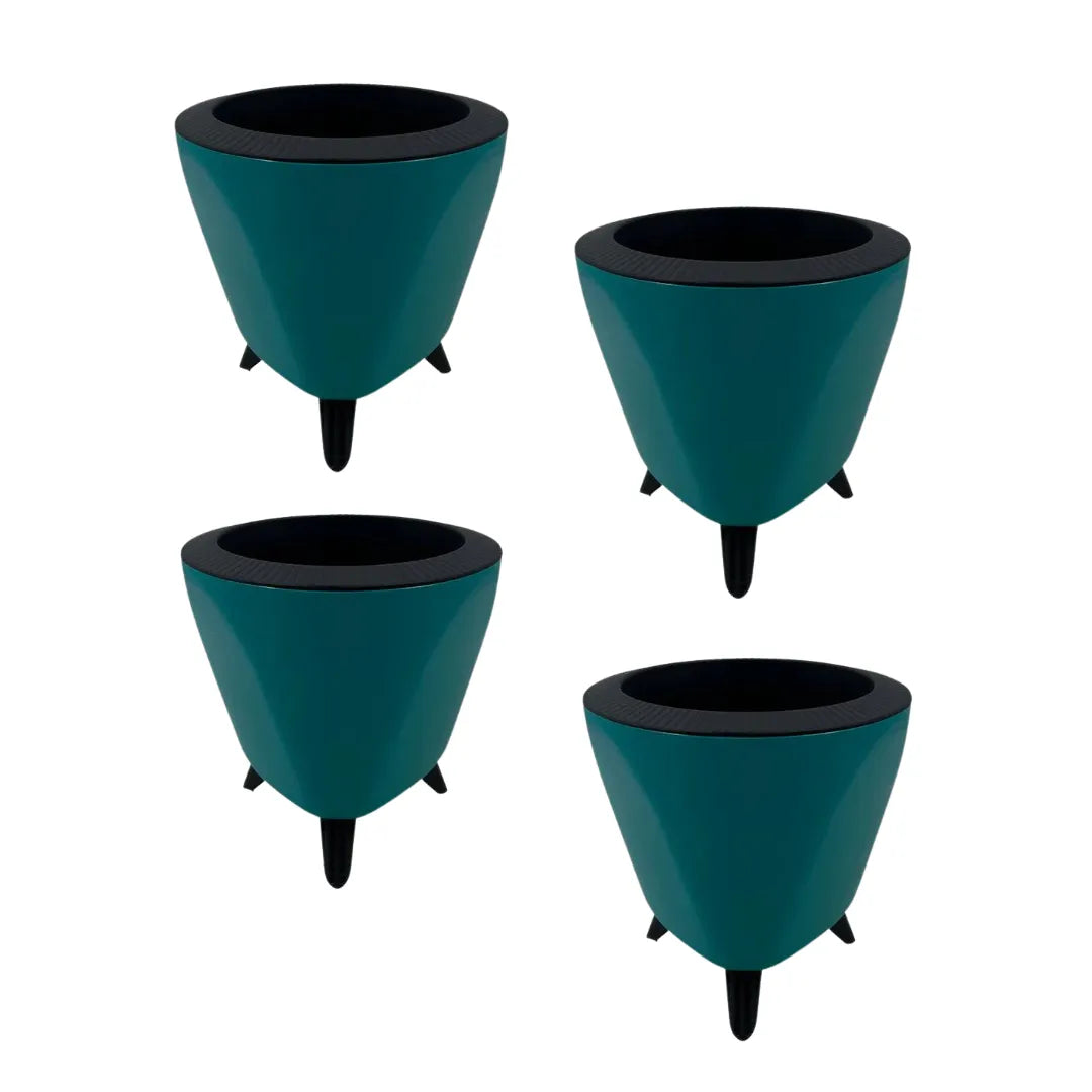 Buy Harshdeep Premium Lagos (Teal) - Planter "Set of 4" Online at Lalitenterprise