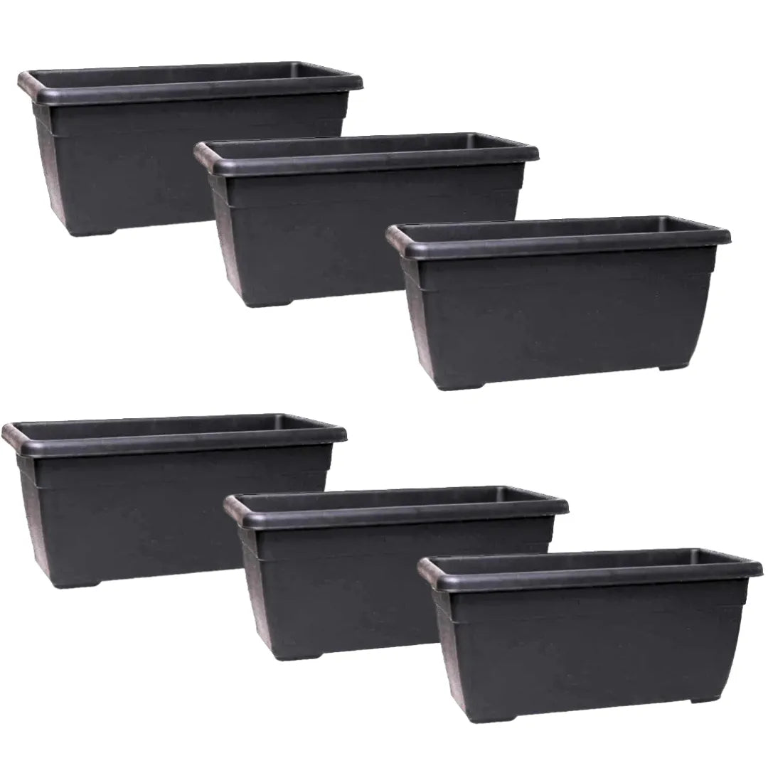 Buy Harshdeep Premium (Black) Window Planter 45 "Set of 6" Online at Lalitenterprise