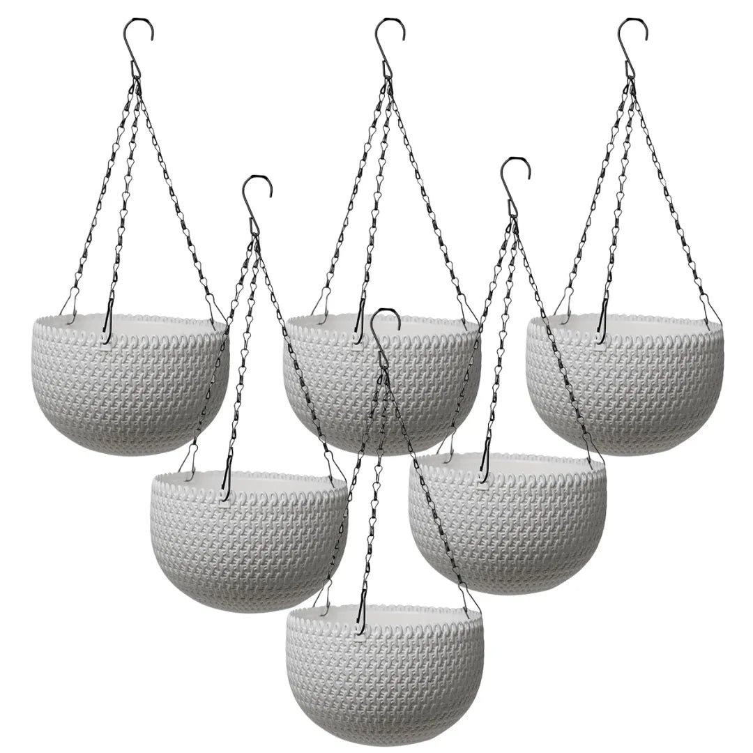Buy Harshdeep Capri Hanging Blue - White (Set of 6) Online at Lalitenterprise