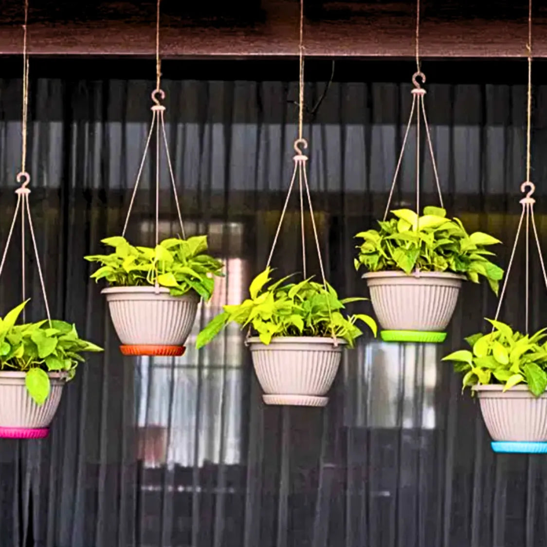 hanging pots for plants inside Harshdeep Premium Bello Hanging