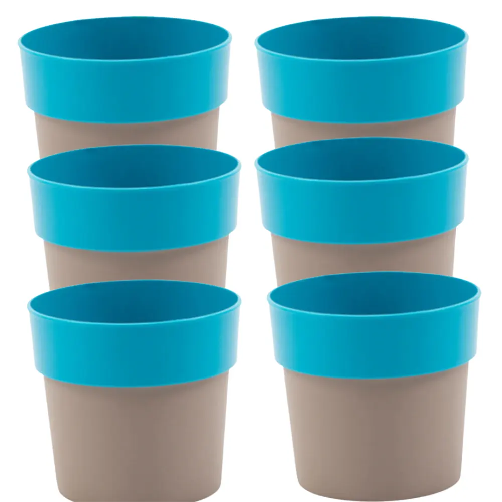 Buy Harshdeep Premium Arty 10 "Mocca & Blue" - Planter (Set of 6) Online at Lalitenterprise