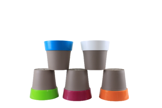 Buy Harshdeep Double Color Plastic Pots Online at Lalitenterprise