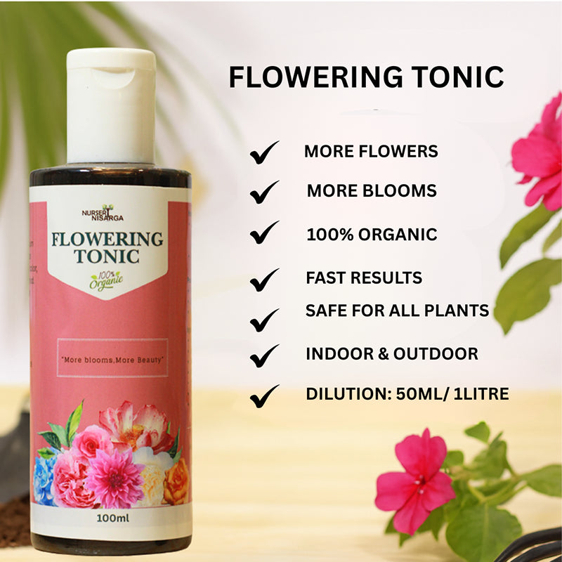 Buy FloweringTonic - Fertilizer 100ml Bottle Online at Lalitenterprise