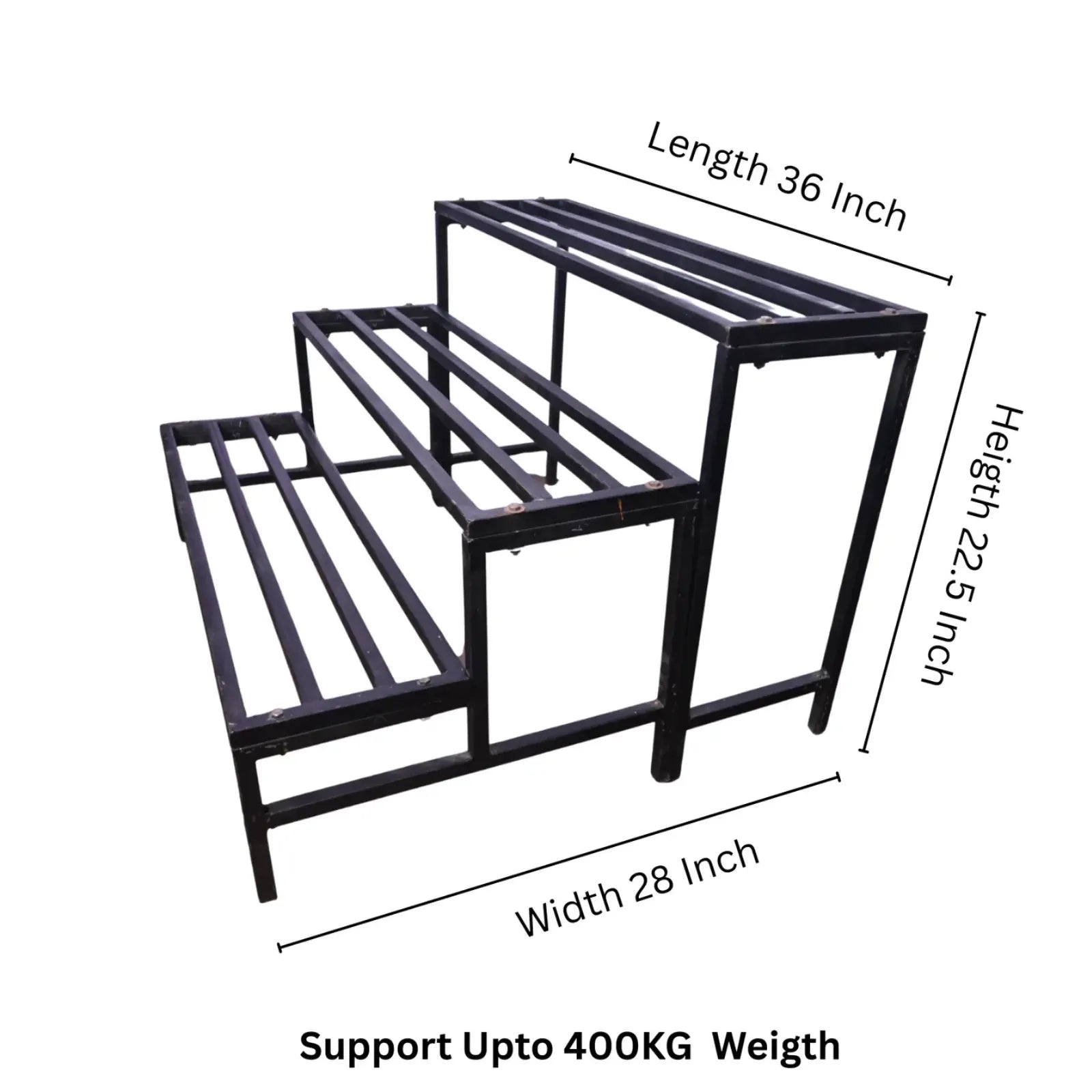 Buy Garden Green "Three-step Stand" Planter Pot Stand Online at Lalitenterprise