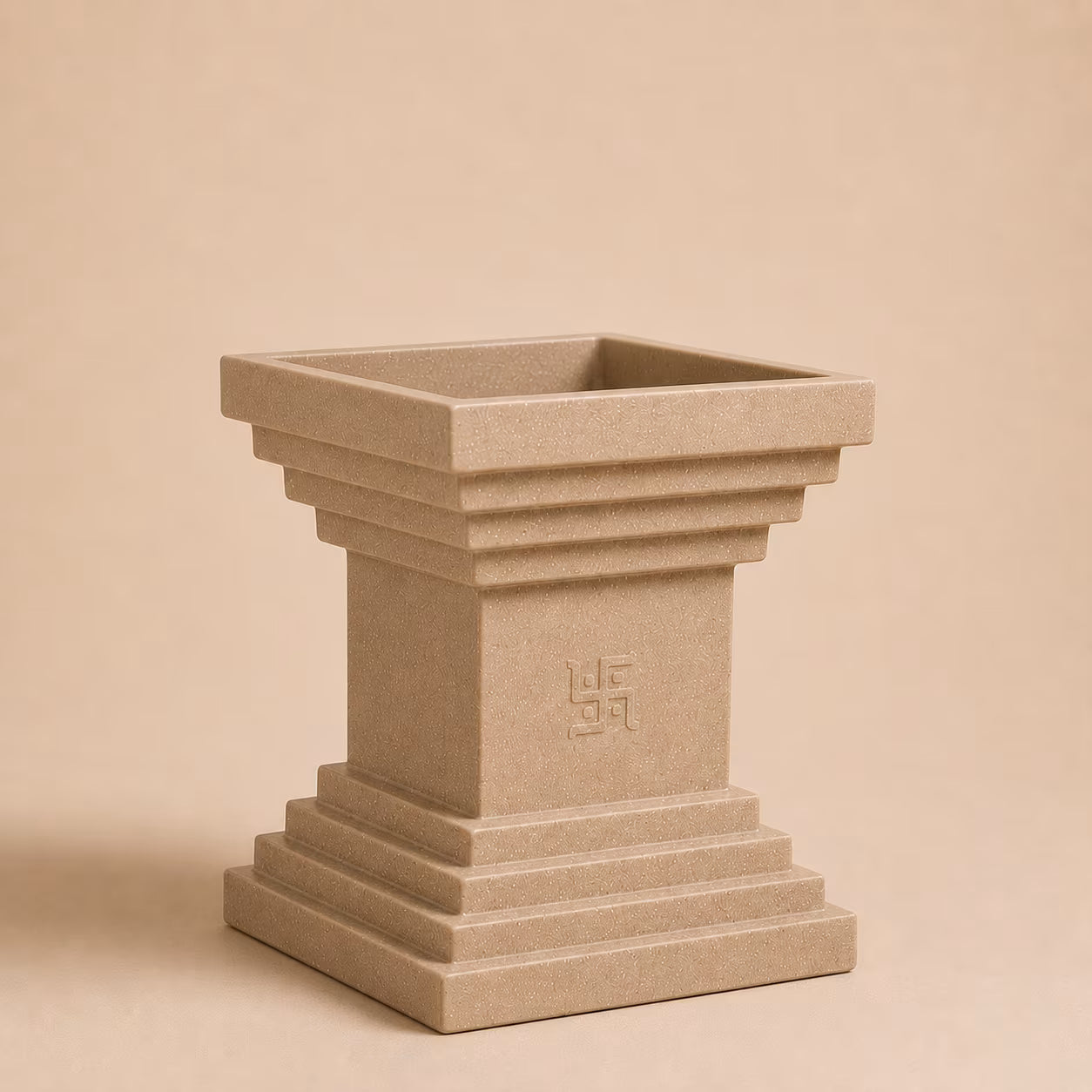 Buy Garden Green Tulsi Rotomold Stone Finish Planter Online at Lalitenterprise
