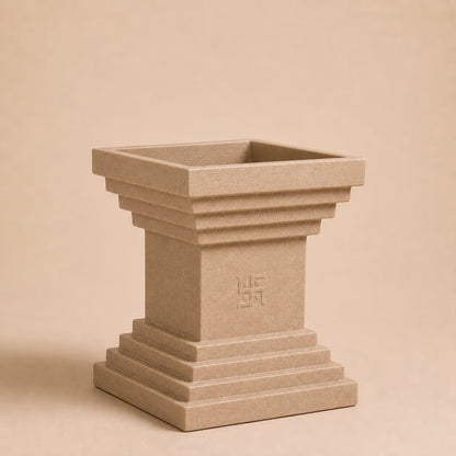 Buy Garden Green Tulsi Rotomold Stone Finish Planter Online at Lalitenterprise