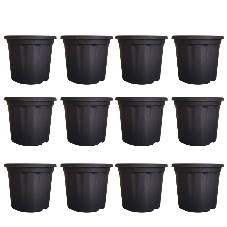Buy Gardening Plastic Pots - Black Online at Lalitenterprise