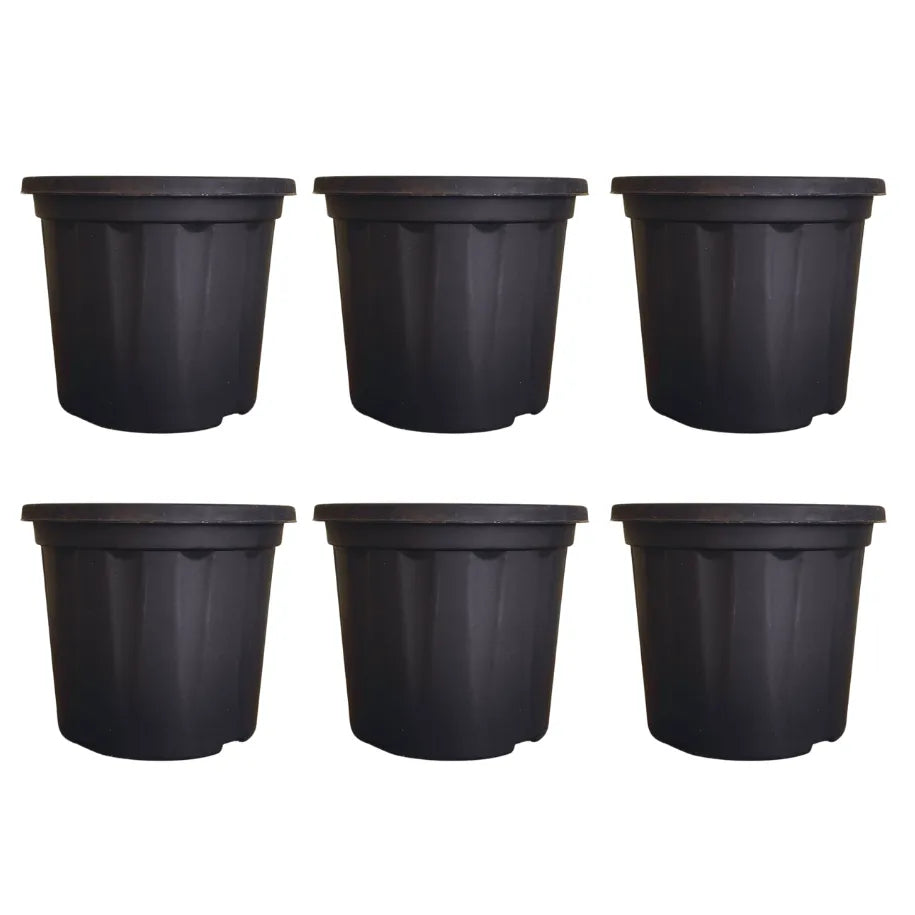Buy Gardening Plastic Pots - Black Online at Lalitenterprise