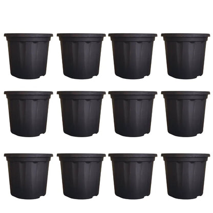 Buy Gardening Plastic Pots - Black Online at Lalitenterprise