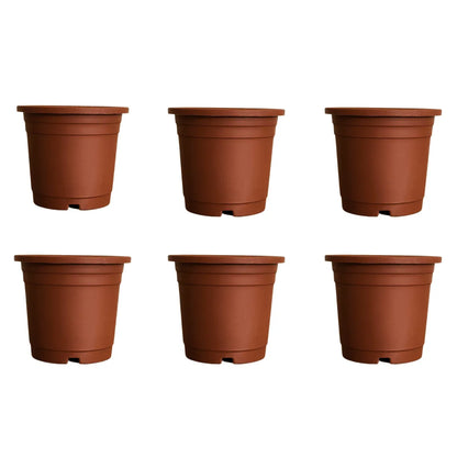 Buy Gardening Plastic Pots - Terracotta Color Online at Lalitenterprise