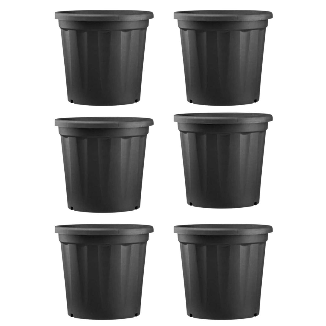 Buy Harshdeep Grow Planter "Set of 6" Black Online at Lalitenterprise
