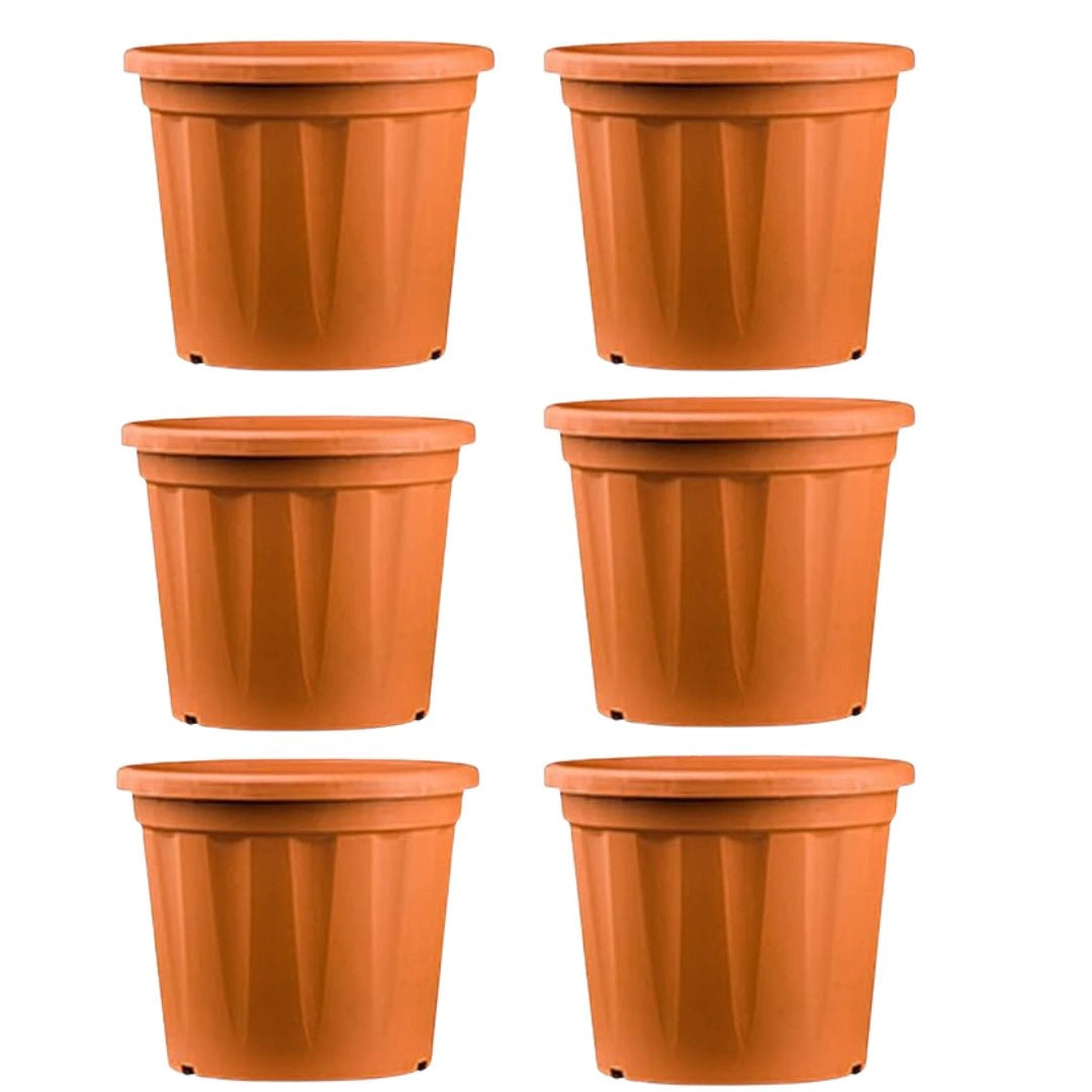 Buy Harshdeep Grow Planter "Set of 6" Terracotta Online at Lalitenterprise