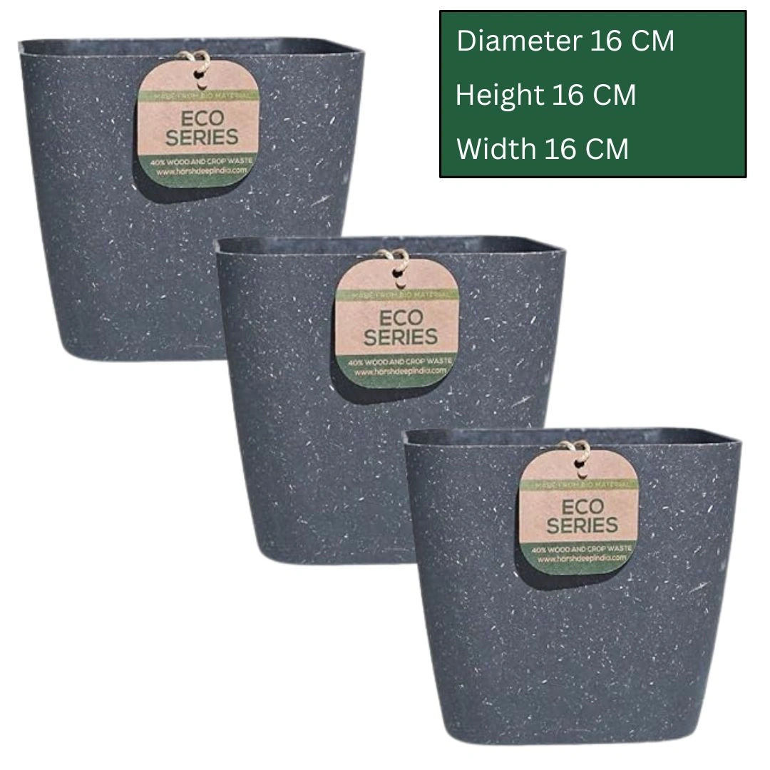 Buy Harshdeep Premium Seina Eco Planters Earthen Black Online at Lalitneterprise