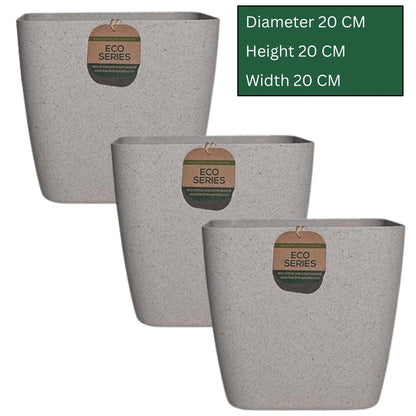 Buy Harshdeep Premium Seina Eco Planters Earthen Cream Online at Lalitenterprise