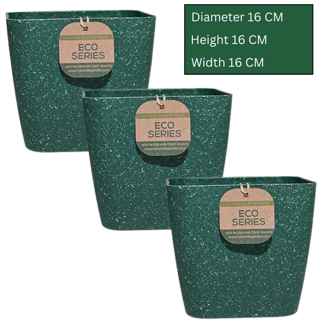 Buy Harshdeep Premium Seina Eco Planters Earthen Green Online at Lalitenterprise