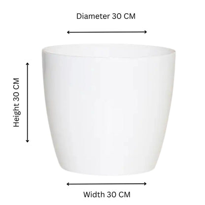Buy Harshdeep Valencia With Wheels Planters White Online at Lalityenterprise