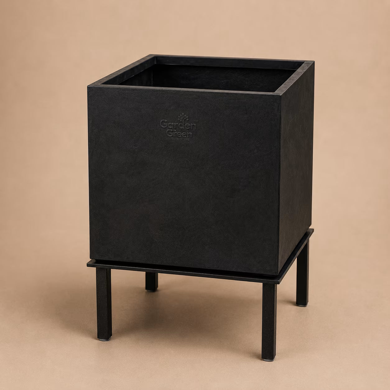 Buy Garden Green KG Square Rotomold Stone Finish Planter Online at Lalitenterprise