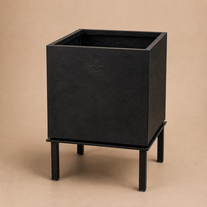 Buy Garden Green KG Square Rotomold Stone Finish Planter Online at Lalitenterprise