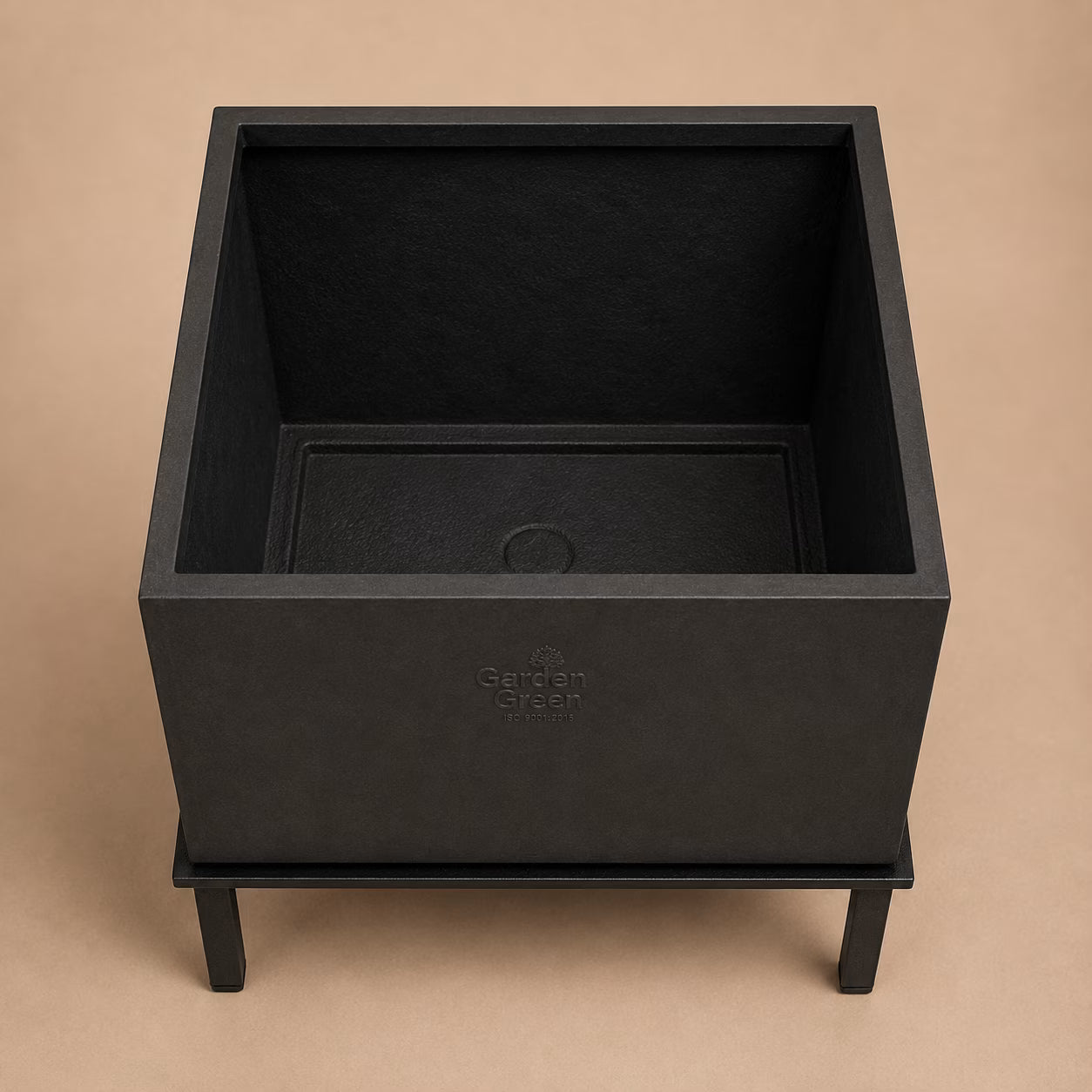 Buy Garden Green KG Square Rotomold Stone Finish Planter Online at Lalitenterprise