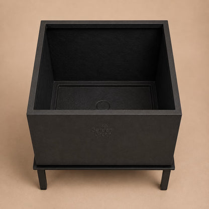 Buy Garden Green KG Square Rotomold Stone Finish Planter Online at Lalitenterprise