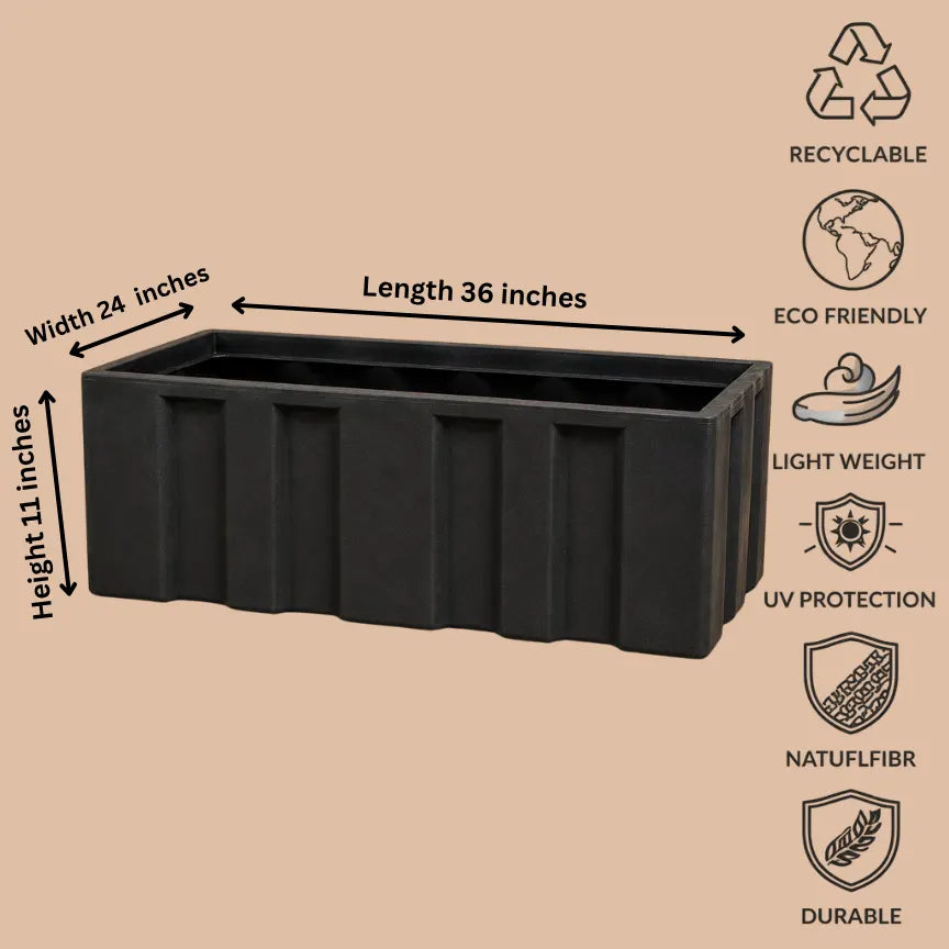 Buy Garden Green KG Tub Rotomold Stone Finish Planter Online at Lalitenterprise