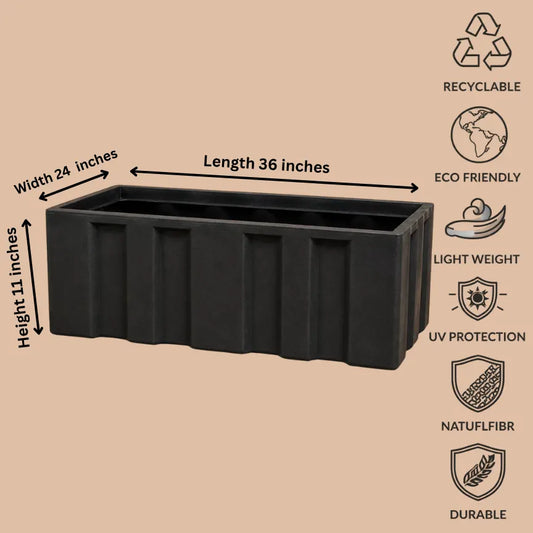 Buy Garden Green KG Tub Rotomold Stone Finish Planter Online at Lalitenterprise