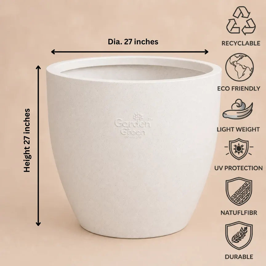 Buy Garden Green RS Cup Rotomold Stone Finish Planter Online at Lalitenterprise