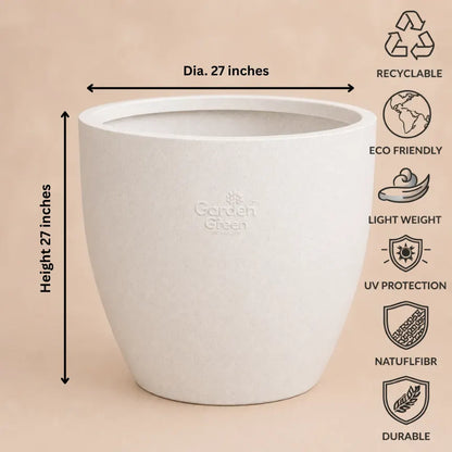Buy Garden Green RS Cup Rotomold Stone Finish Planter Online at Lalitenterprise
