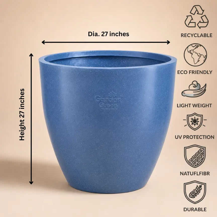 Buy Garden Green RS Cup Rotomold Stone Finish Planter Online at Lalitenterprise
