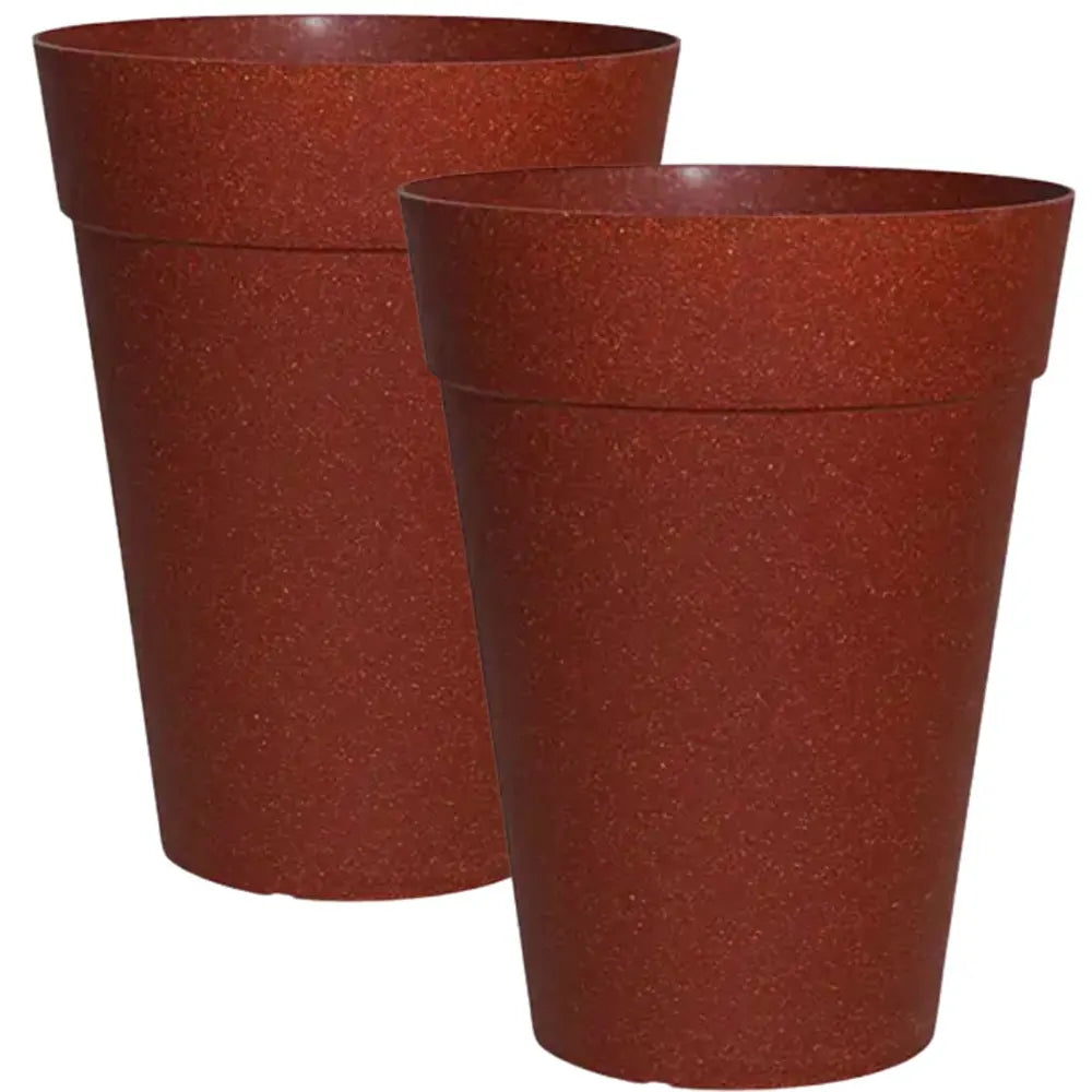 Buy Harshdeep Premium Rome Eco (Earthen Red) – Planter "Set of 2" Online at Lalitenterprise