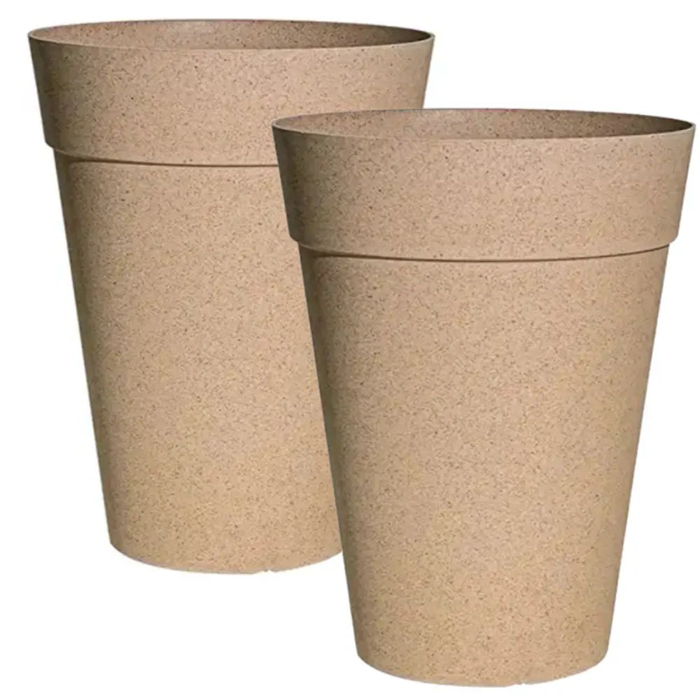 Buy Harshdeep Premium Rome Eco (Earthen Cream) – Planter "Set of 2" Online at Lalitenterprise