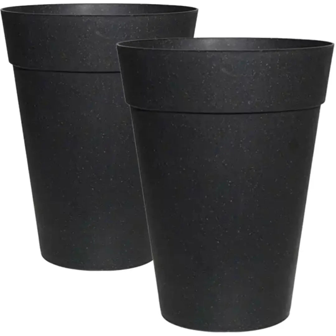 Buy Harshdeep Premium Rome Eco (Earthen Black) – Planter "Set of 2" Online at Lalitenterprise