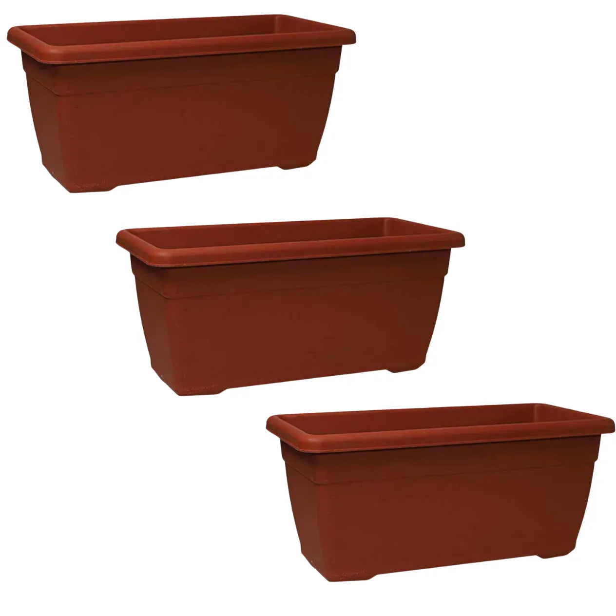 Buy Harshdeep Premium Window Planter 60 (Teracotta) "Set of 3" Online at Lalitenterprise