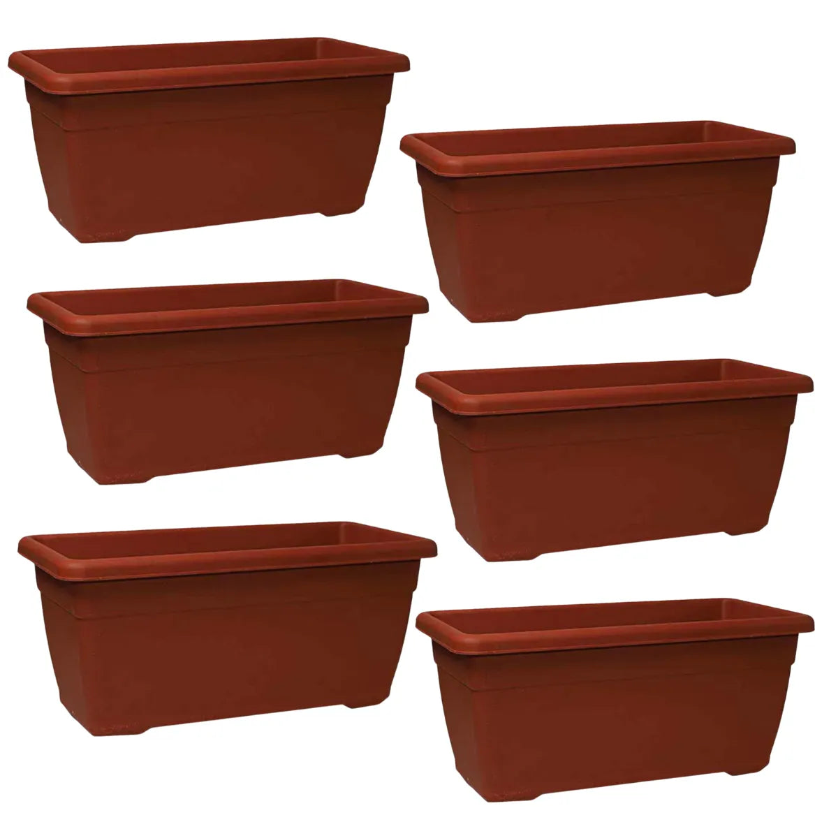 Buy Harshdeep Premium Window Planter 60 (Teracotta) "Set of 6" Online at Lalitenterprise