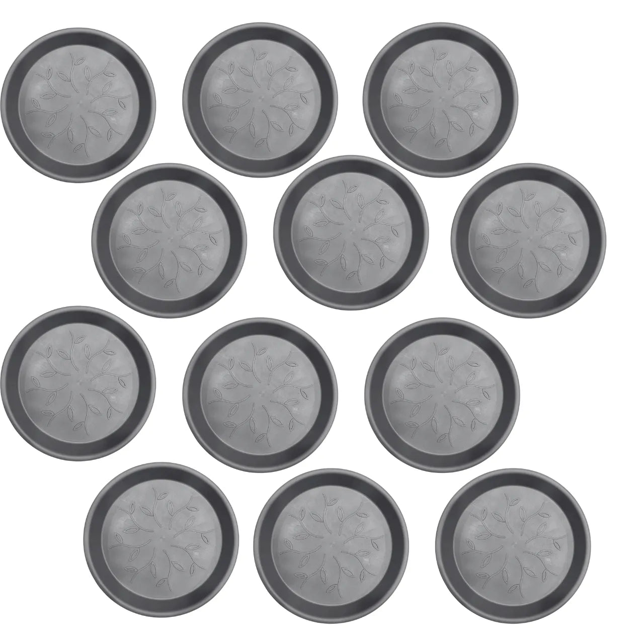 Buy Harshdeep Premium Plastic Tray (12"Inch) Grey "Set of 12" Online at Lalitenterprise