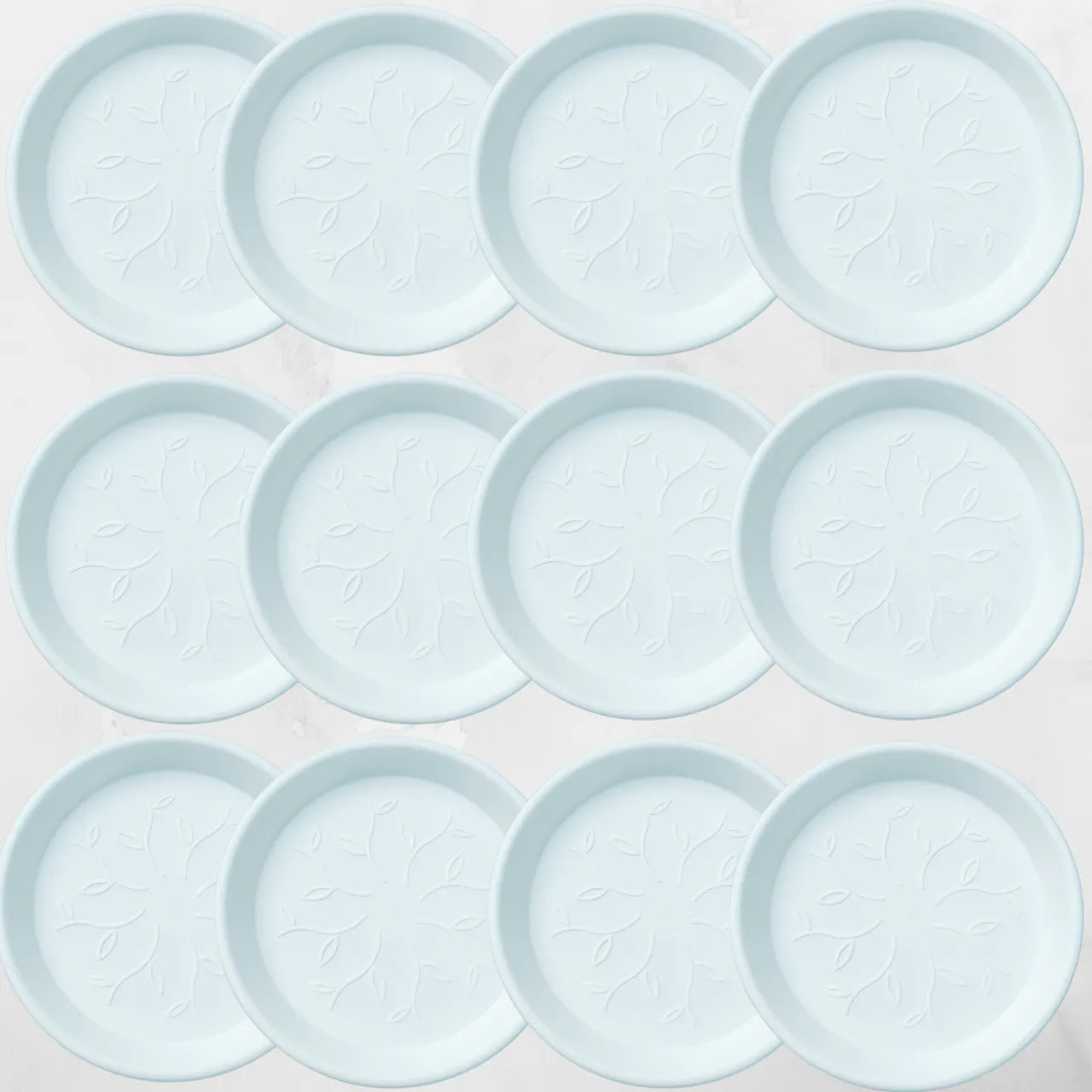 Buy Harshdeep Premium Plastic Tray (14"Inch) White "Set of 12" Online at Lalitenterprise