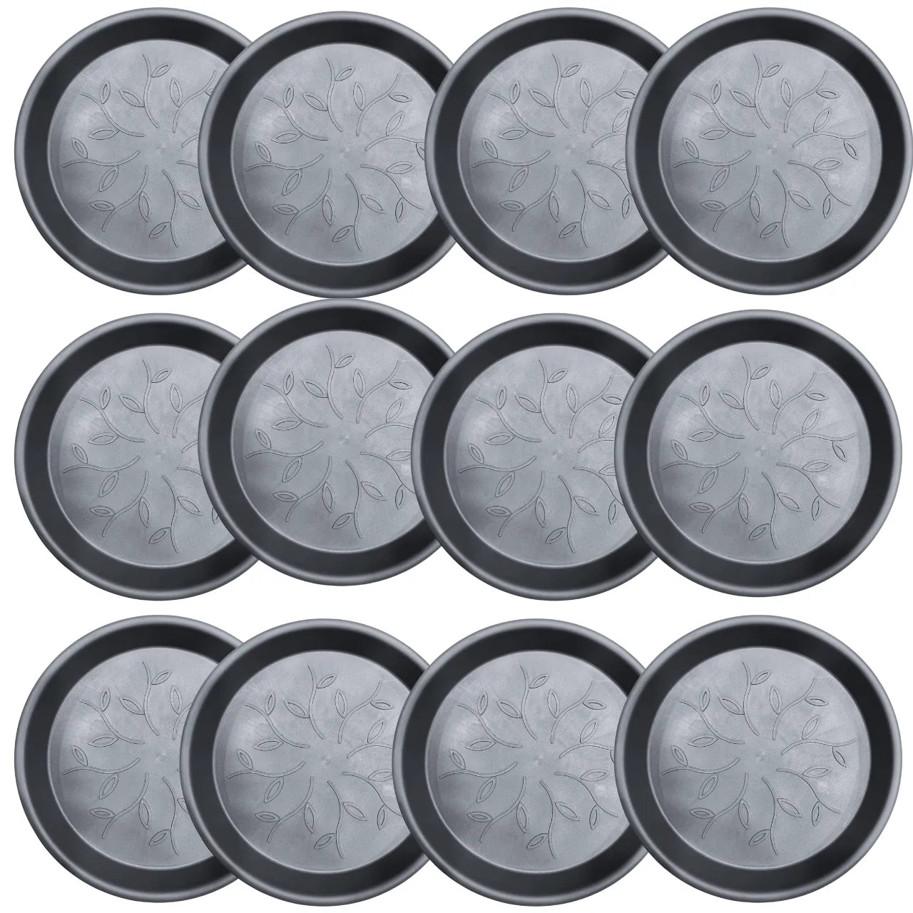 Buy Harshdeep Premium Plastic Tray (14"Inch) Grey "Set of 12" Online at Lalitenterprise