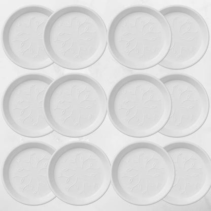 Buy Harshdeep Premium Plastic Tray (16"Inch) White "Set of 12" Online at Lalitenterprise