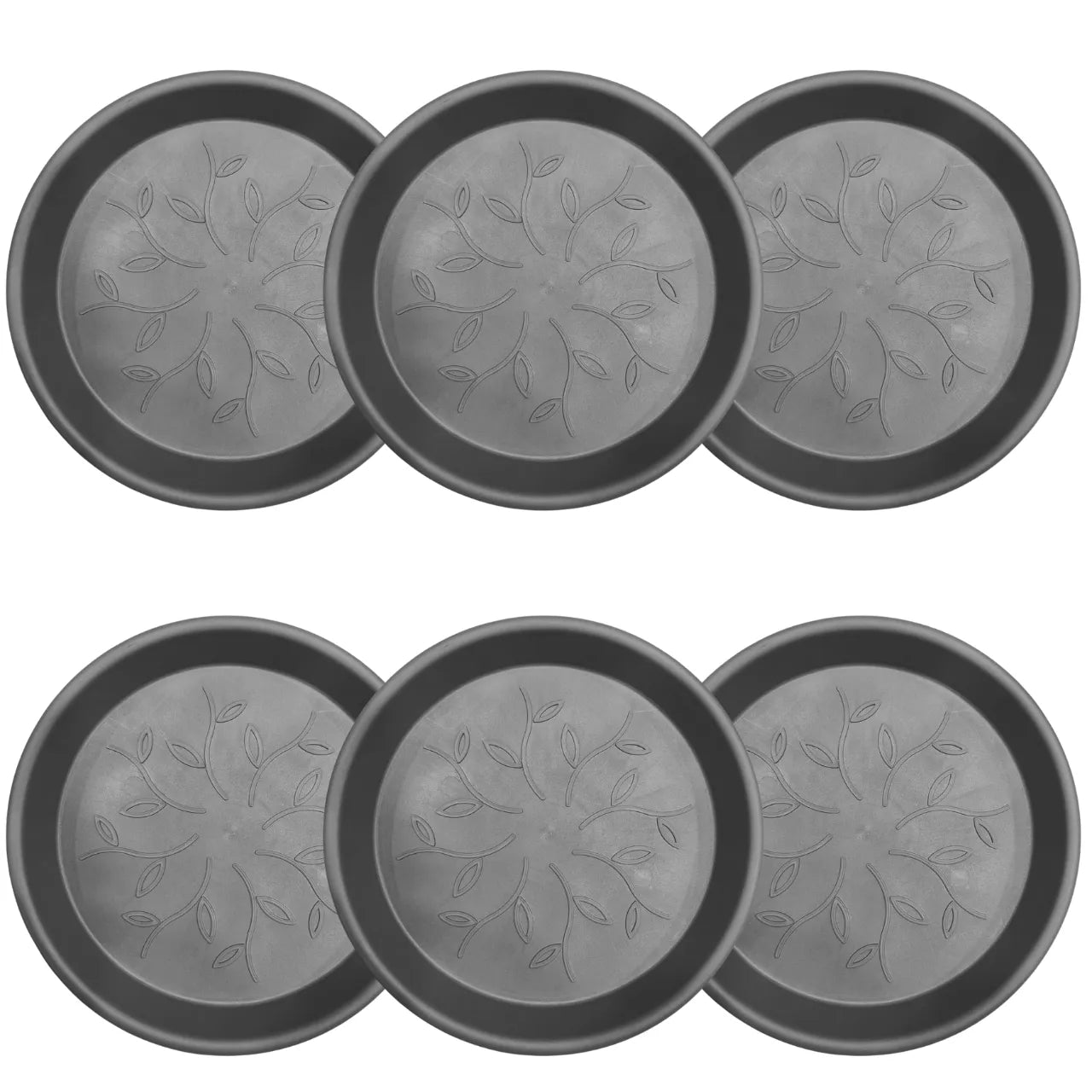 Buy Harshdeep Premium Plastic Tray (16"Inch) Grey "Set of 6" Online at Lalitenterprise