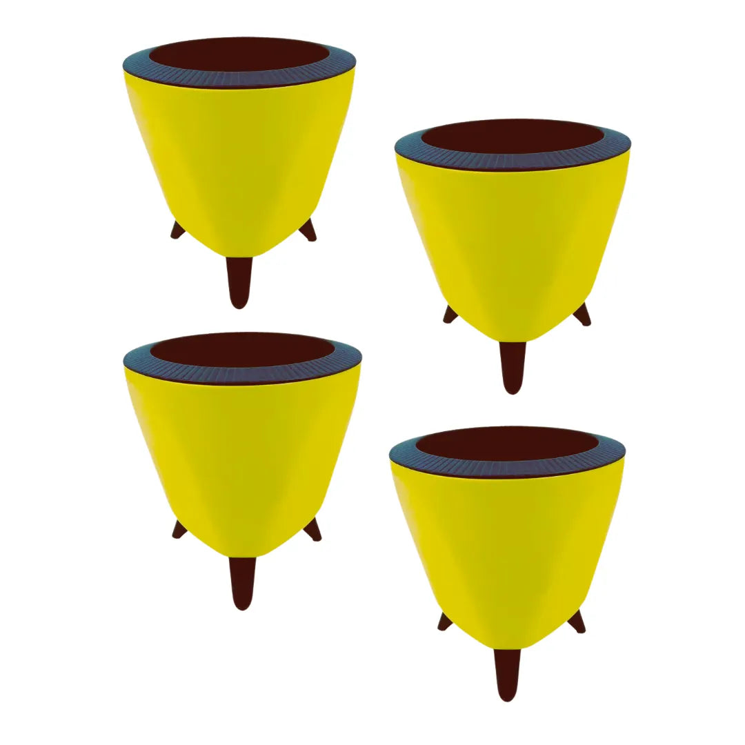 Buy Harshdeep Premium Lagos (Yellow) - Planter "Set of 4" Online at Lalitenterprise
