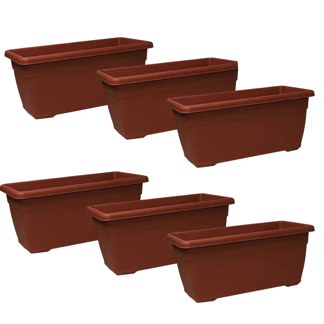 Buy Harshdeep Premium (Teracotta) Window Planter 45 "Set of 6" Online at Lalitenterprise