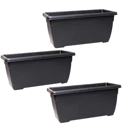 Buy Harshdeep Premium (Black) Window Planter 45 "Set of 3" Online at Lalitenterprise