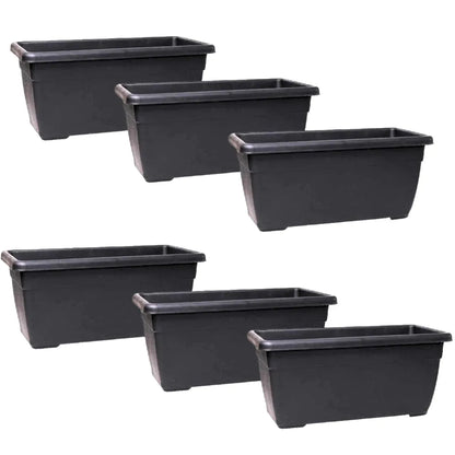 Buy Harshdeep Premium (Black) Window Planter 45 "Set of 6" Online at Lalitenterprise