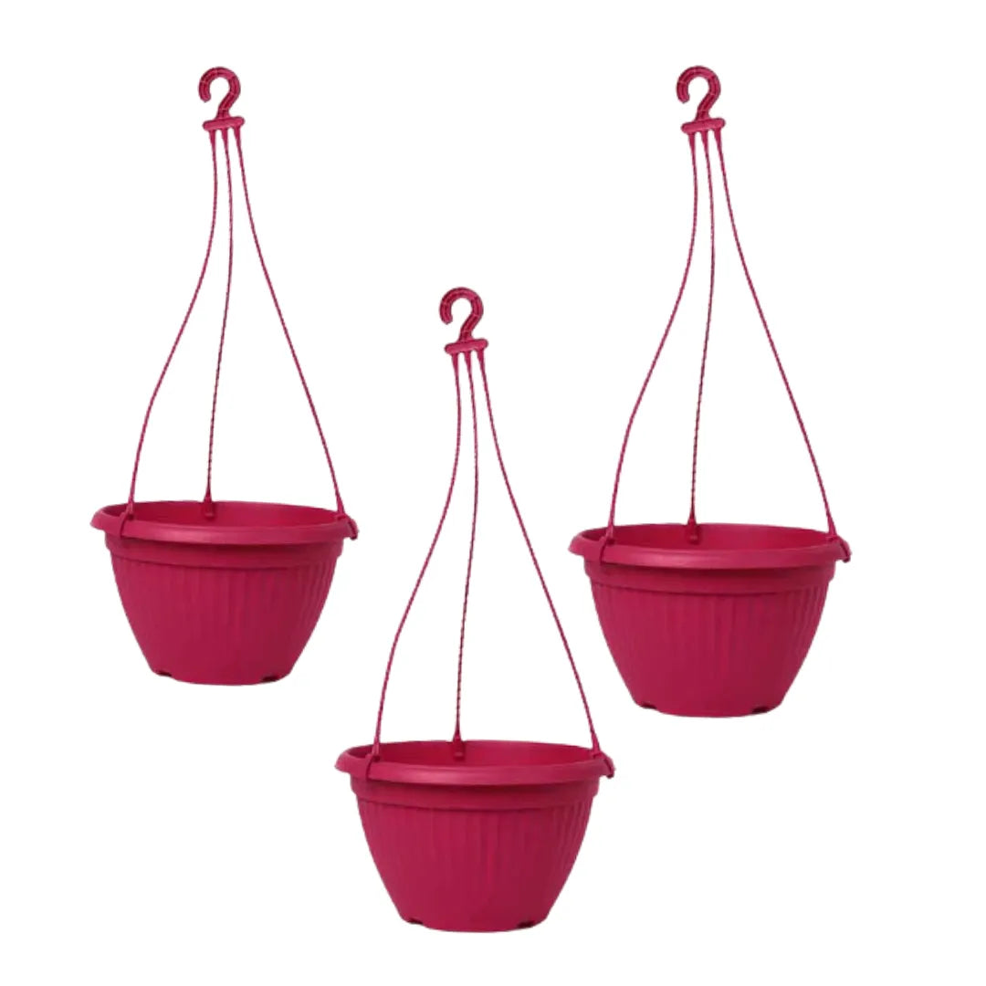 Buy Harshdeep Premium Bello Hanging Pink - Planter "Set of 3" Online at Lalitenterprise