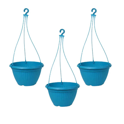 Buy Harshdeep Premium Bello Hanging Blue - Planter "Set of 3" Online at Lalitenterprise