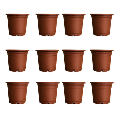 Buy Gardening Plastic Pots - Terracotta Color Online at Lalitenterprise