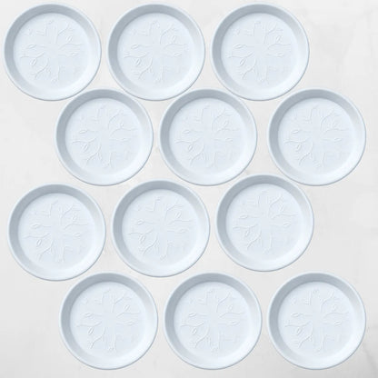 Buy Harshdeep Premium Plastic Tray (12"Inch) White "Set of 12" Online at Lalitenterprise