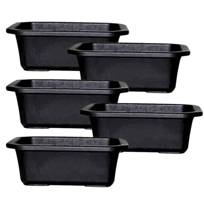 Buy Harshdeeep Premium Juniper Black Planter (Set of 5) Online at Lalitenterprise